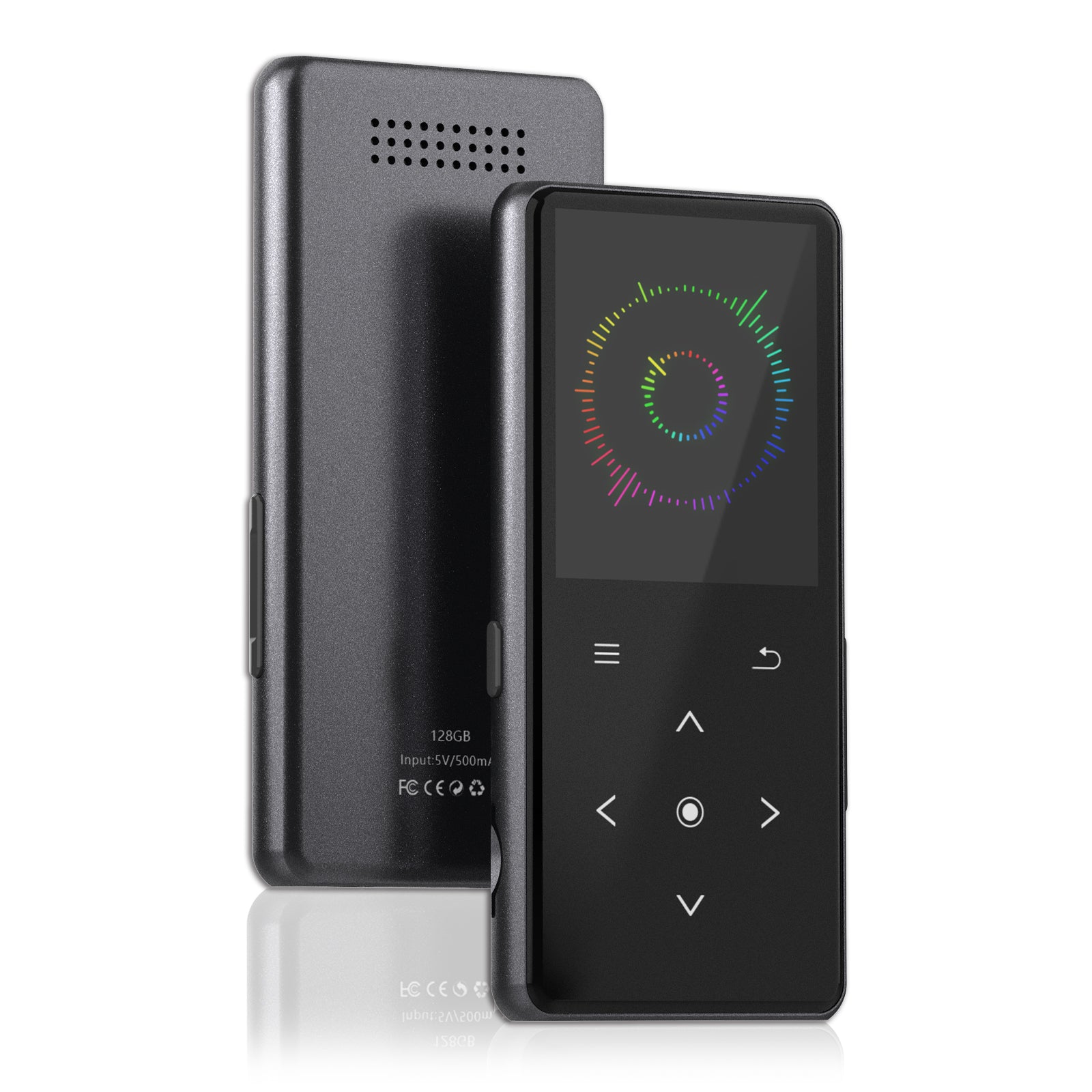 Reproductor MP3 AiMoonsa con Bluetooth (Modelo: B27), reproductor de música portátil con altavoz incorporado, disfruta de tu música digital y audiolibros en cualquier momento, incluye radio FM, grabadora, libro electrónico y viene con auriculares
