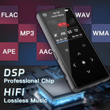 Reproductor MP3 AiMoonsa con Bluetooth (Modelo: B27), reproductor de música portátil con altavoz incorporado, disfruta de tu música digital y audiolibros en cualquier momento, incluye radio FM, grabadora, libro electrónico y viene con auriculares