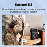 Lecteur MP3 AiMoonsa (Modèle: D30) avec Bluetooth 5.3, Lecteur de musique numérique portable sans perte avec haut-parleur intégré, écran tactile intégral de 2,0 pouces, son HiFi, radio FM, enregistreur vocal, écouteurs inclus