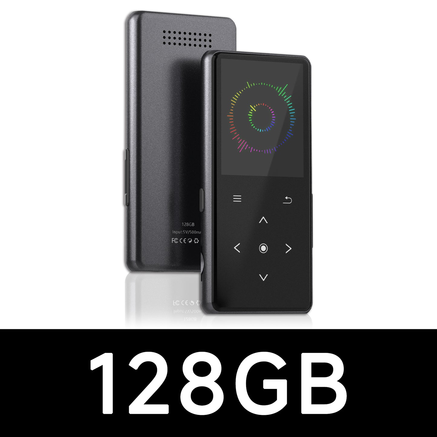 Reproductor MP3 AiMoonsa con Bluetooth (Modelo: B27), reproductor de música portátil con altavoz incorporado, disfruta de tu música digital y audiolibros en cualquier momento, incluye radio FM, grabadora, libro electrónico y viene con auriculares