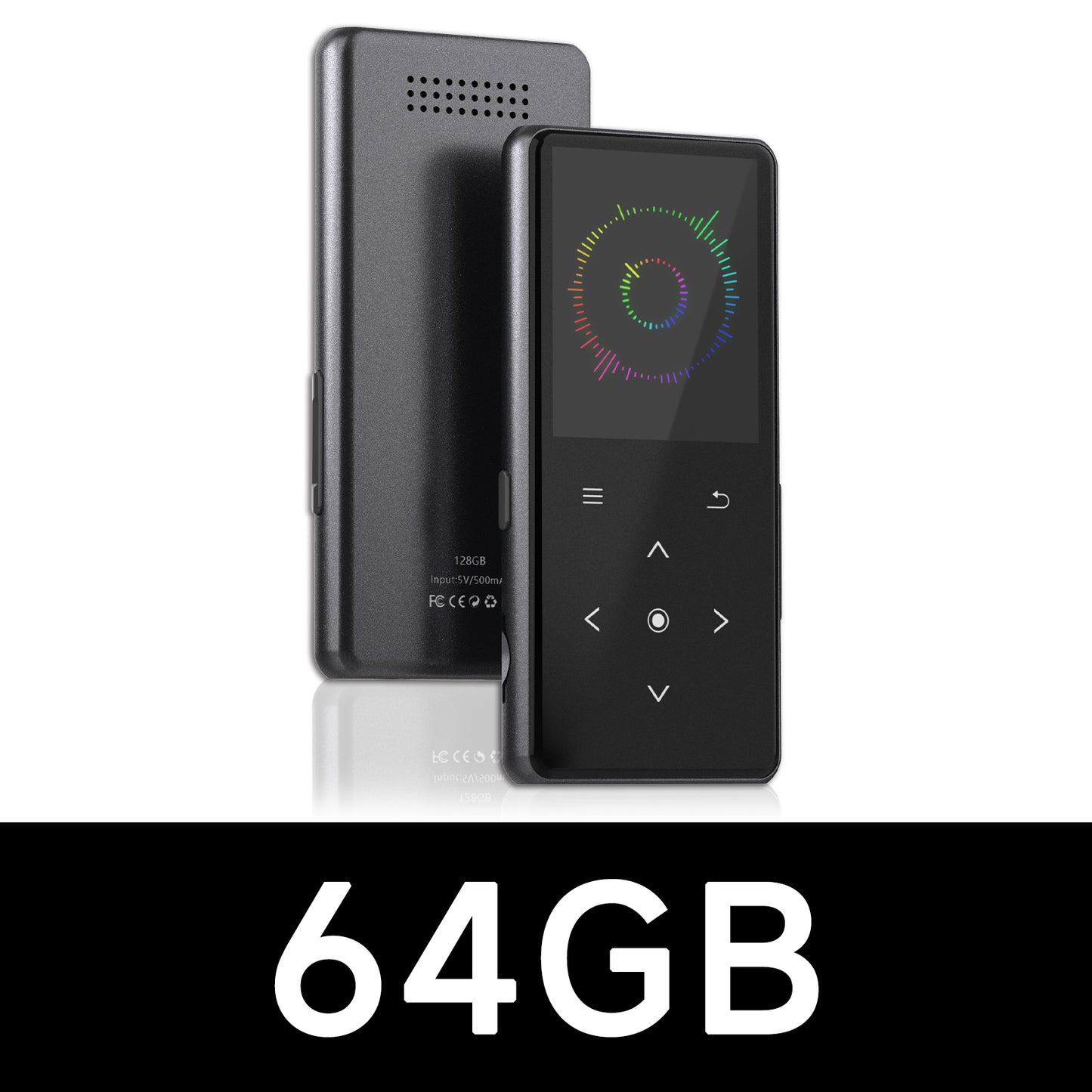Reproductor MP3 AiMoonsa con Bluetooth (Modelo: B27), reproductor de música portátil con altavoz incorporado, disfruta de tu música digital y audiolibros en cualquier momento, incluye radio FM, grabadora, libro electrónico y viene con auriculares